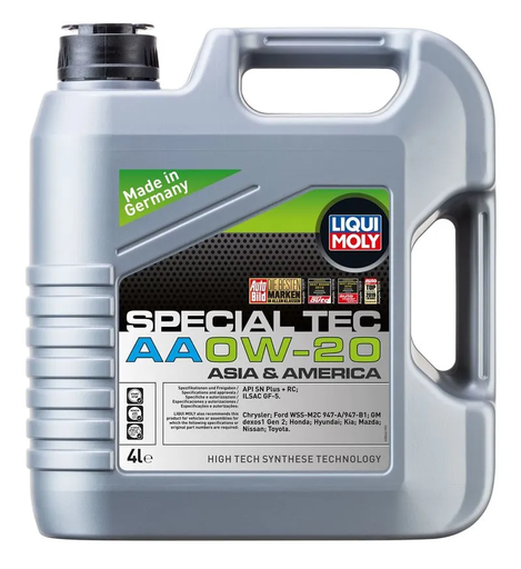 [ACE-LIQ-0W204LT] Aceite 0w20 Special Tec AA SP GF-6A Liqui Moly 4L
