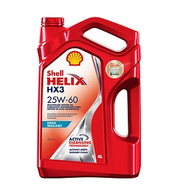 [ACE-SHE-25W604L] Aceite 25W60 Shell HX3 SL/CF 4Litros