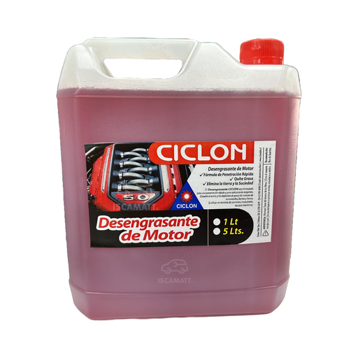 [DES-CIC-5L] Desengrasante Motor Piezas Mecánicas Ciclon 5 Litros